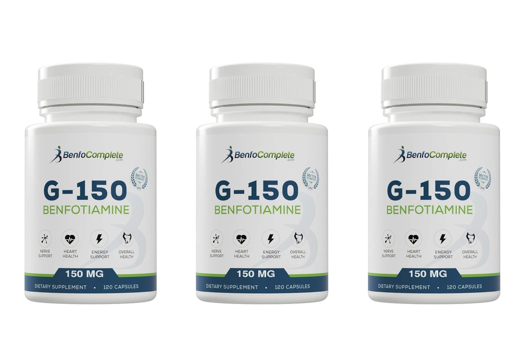 Benfotiamin 150Mg 120 Želatinové tobolky v lahvičce - balení po 3 lahvičkách