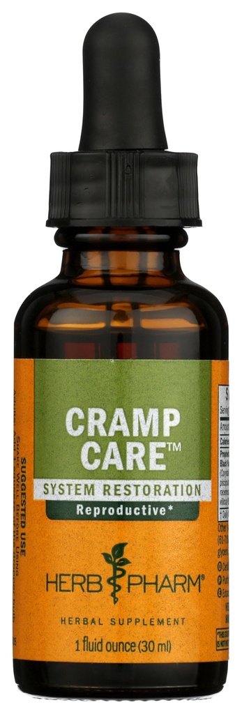 Herb Pharm Cramp Care Liquid Herbal Extract Kapky na podporu zdravé menstruační cyklus, 1 Oz
