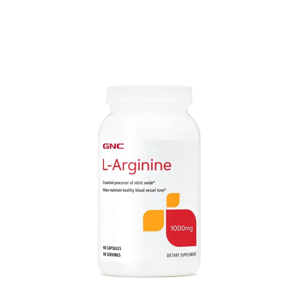 GNC L Arginin 1000mg dodatek, podporuje zdravé krevní plavidlo Tone, 90 Služeb