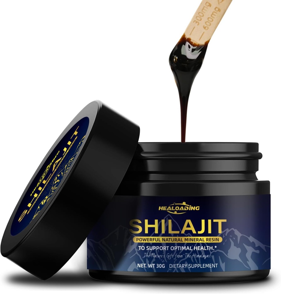 Shilajit Resin 100% Himalayan Shilajit: Podporuje energii, imunitu, antioxidant currency 124; 30g current 124; Vegan- Friendly