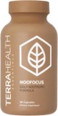 Terra Zdraví Essentials NOOFOCUS - Nootropics Brain Support Dodatek s Adaptogenní houby, Alpha-GPC, Gotu Kola, L-Theanine pro soustředění a paměť - Všechny přírodní, 30 denní dodávky