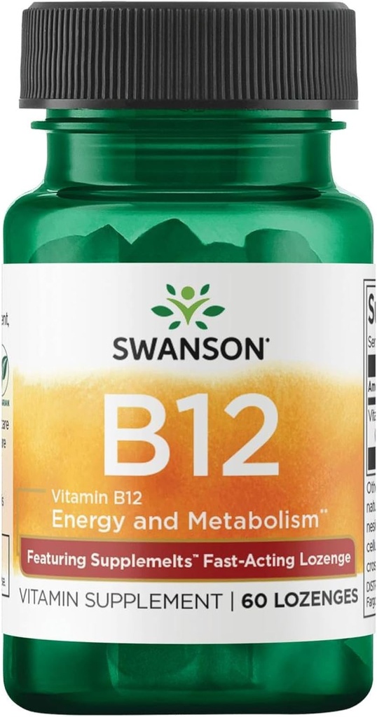 Swanson Supplementares Sublingual Vitamin B- 12 5 Miligramy 60 Tabs