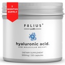 Ultra vysoká čistota Hyaluronické kyselé tobolky 500 mg - 95% Hyaluronát sodný - vysoce čištěný a biologicky dostupný - Nízká molekulová hmotnost - Non- GMO fermentovaný - 120 Kapsle