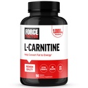 FORCE FACTOR L- karnitin dodatek, L karnitin tartarát 1000mg Kapsle převést tuk do energie, podpora svalové obnovy, a posílení výkonu cvičení, Vegan, Non- GMO, 90 Tablety