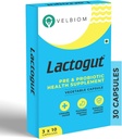 Lactogut Probiotika dodatek pro imunitu a stravitelné zdraví, Gut zdraví Multi Strein a Site- Specific Pre- Probiotická formule pomáhá v Ibs a Ibd - 30 Kapsle