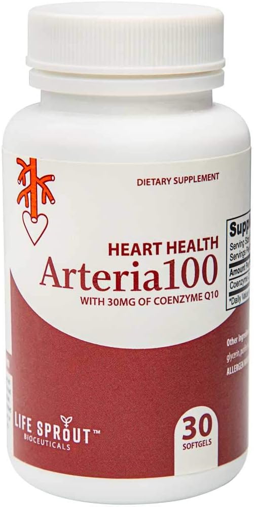 Arteritida 100 s CoQ10 pro celkové srdeční zdraví, cholesterol a cirkulační nařízení