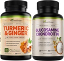 Přírodní základní kurkuma a zázvor 240 ct + Glucosamine Chondroitin 90 ct