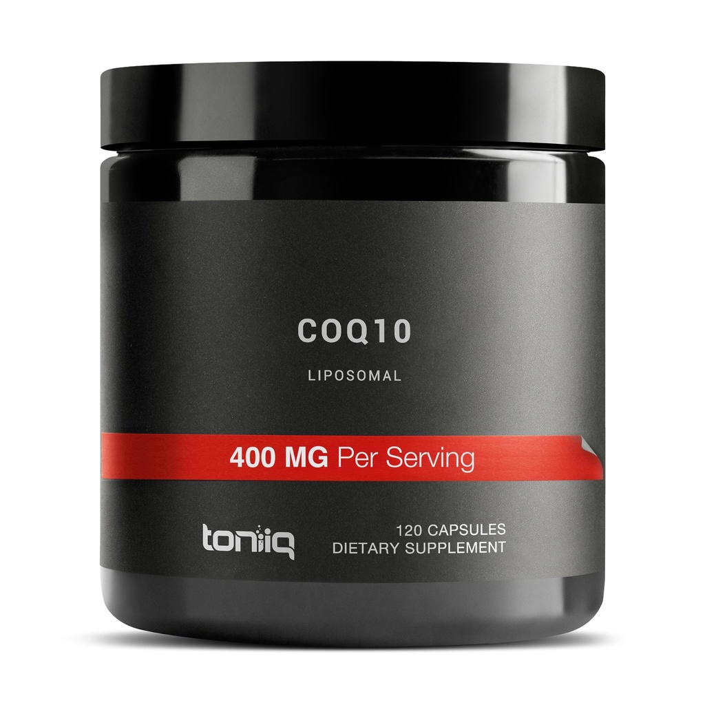 Lipozomální CoQ10 400mg - 98% čistý koenzym Q10 - Extra Formance Formule s zvýšenou absorpcí - Test na třetí straně - 120 Vegetariánských kapslí