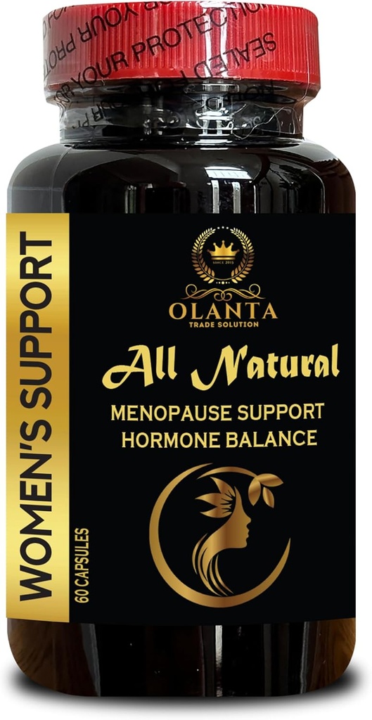 Dámská podpora - Black Cohosh pro horké záblesky 124; Menopauza Relief & Night Sweats 124; Wild Yam Menopause Dodatek 124; Chasteberry Extract - 1 Lahvička 60 Kapsle