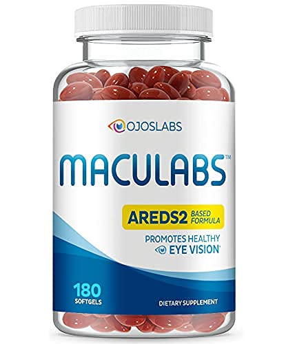 Oční vitaminy - AREDS 2 - Oční vitamin s luteinem a zeaxanthin pro makulární zdraví - Vize doplňky pro dospělé - 180 Softgels Support & Care for Eyes - Made in USA