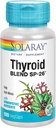 SOLARAY Blend štítné žlázy SP-26; Herbal Blend w / Buněčná sůl Nutrients na podporu zdravé funkce štítné žlázy 124; Non- GMO, Vegan Blend 124; 100 Serv Blend 124; 100 VegCaps