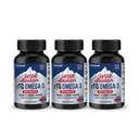 NANOWELL Wild Alaskan rTG Omega33 Fish Oil 1196mg - EPA, DHA, Vitamin D3 & E - 120 Softgels x 3 Lahve (360 Počet)