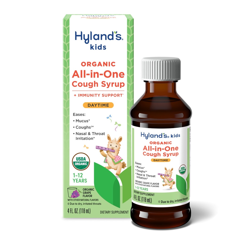 Hyland 's Kids Organic All in One Cough Syrup Daytime - Grape