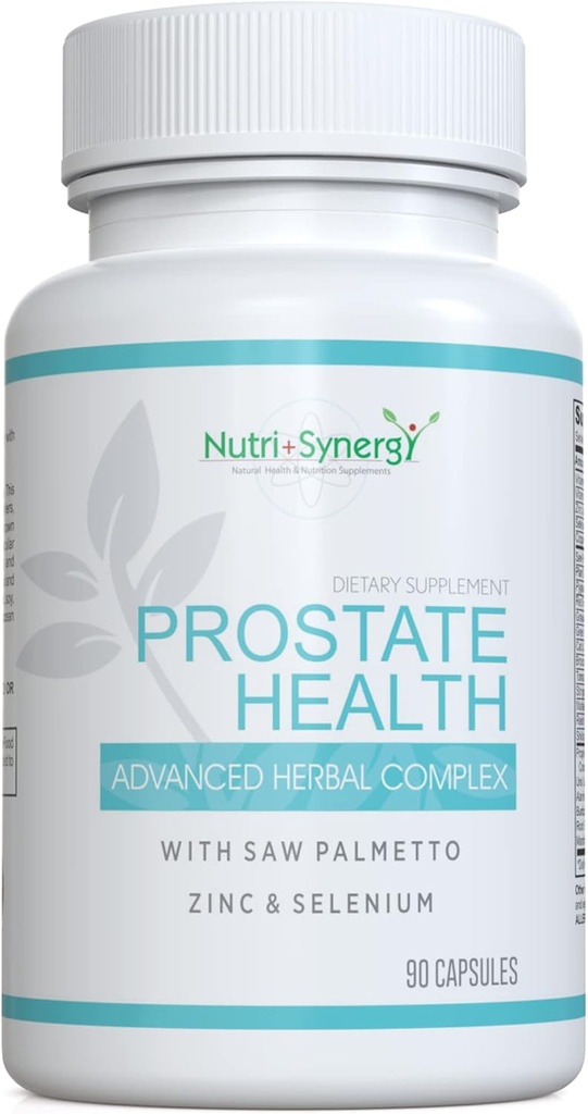 Prostate Health - Saw Palmetto, Zinek, Vitaminy B6 & E, Selen, Advanced Formule pro podporu Prostate. 90 Kapsle