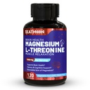 Magnesium L- Threonin Kapsle, Magnesium Threonin Dodatek, 1900mg Magnesium L- Threonin, Non GMO, Lepek zdarma - 120 Veg Kapsle