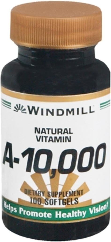 Vitamin A 10 000 IU měkké gely 100 (balení po 2)
