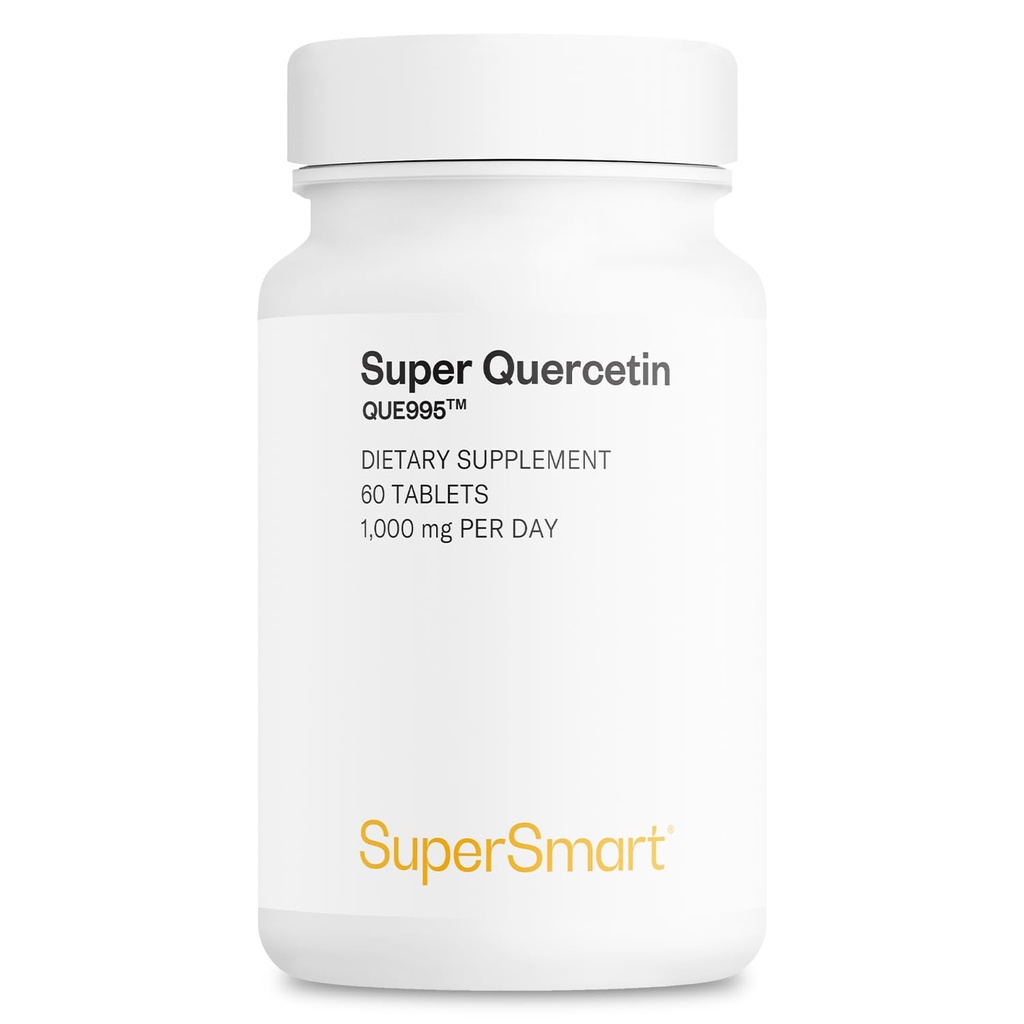 Supersmart - Super Quercetin 1000mg za den (patentovaný QU995) - High Purity Quercetin Supplement - Natural Bioflavonoids Az124; Non- GMO & gluten Free - 60 tablet