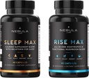 Spí MAX & Rise MAX Professional Bundle All- in- One Premium Nootropics & Functional Mushroom Blend & Calming Blend for Sleep