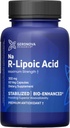 Geronova Výzkum Bio- Enhanced R- Lipoic Acid, 300 mg Kapsle - 2 Měsíční Dodávka - Stabilizované R Alpha Lipoic Acid s rozšířenou absorpcí - R Lipoic Acid Supplement - 60 Počet