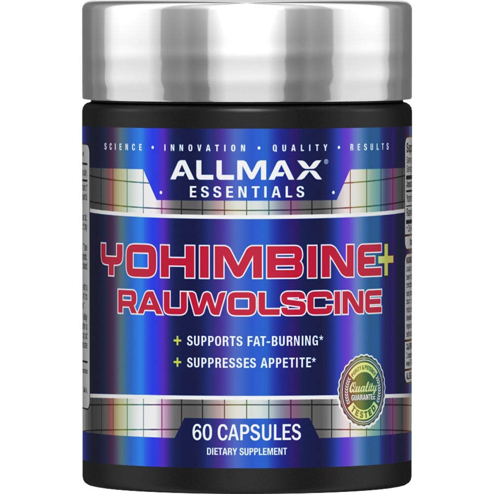 ALLMAX Essentials YOHIMBINE + RAUWOLSCINE - 60 Kapsle - Podporuje spalování tuků a dodává appetit - 60 Služeb