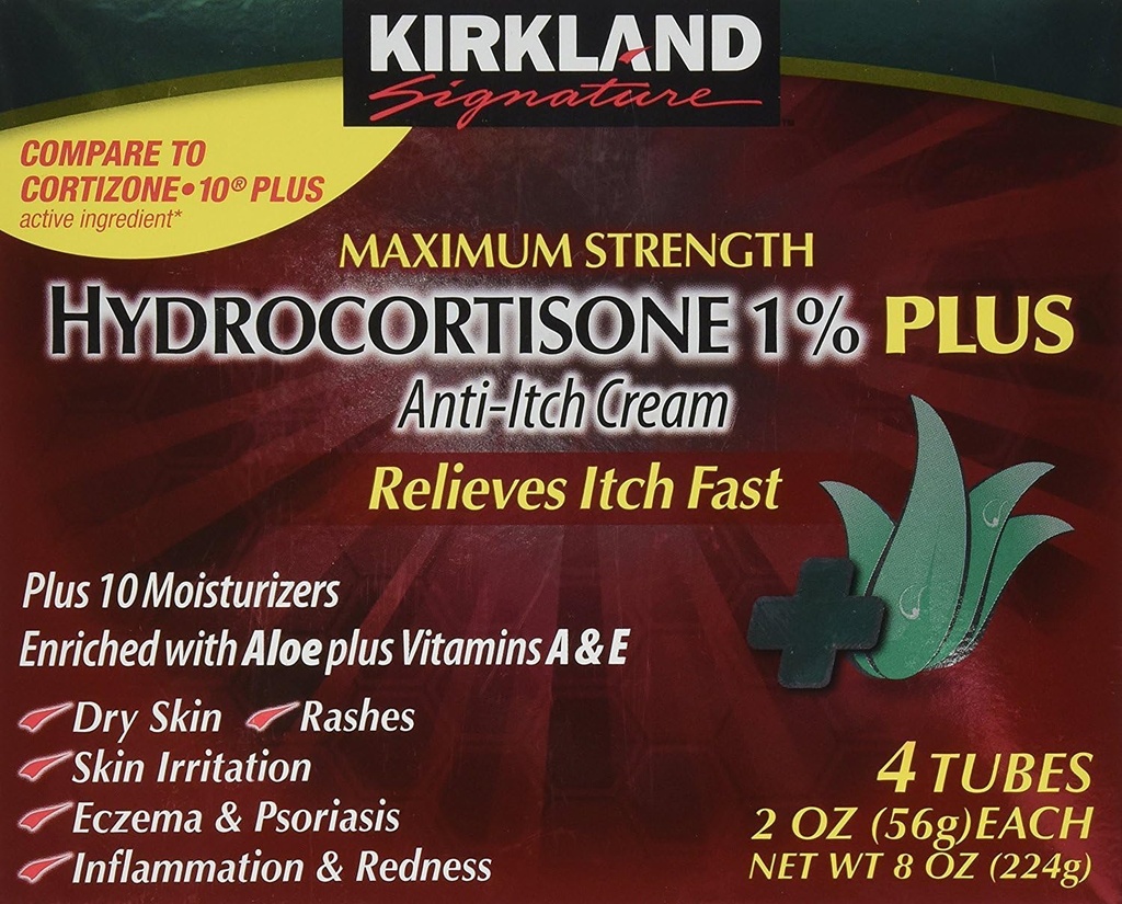 Kirkland Hydrokortison% 1 Cream, 2 Ounce (balení po 4)