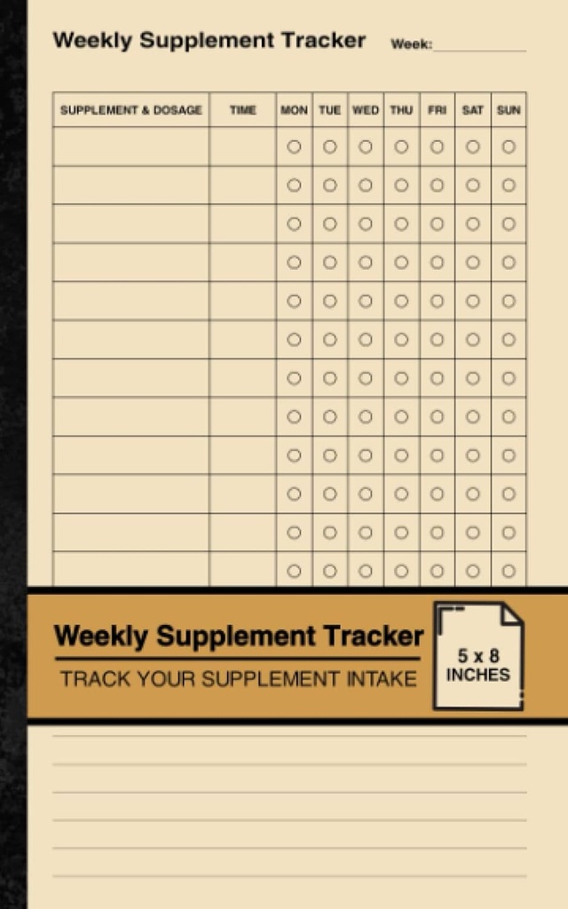 Týdenní dodatek Tracker: Jednoduchý dodatek Log Book 124; Track váš dodatek vstup 124; malé