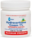 Globe Hydrokortizon Maximální síla Cream 1% w / Aloe, 16 oz, Anti- Itch Cream for Redness, Otok, Svědění, Rash, Bug / Mosquito Bites, Eczema, Hemeroidy & More, 16 oz Jar