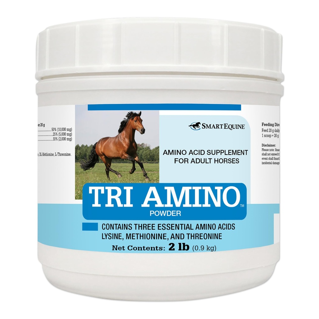 SmartEquine Tri Amino PHARMAN124; Lysinové koně Dodatek s Methionin & Threonin pro silné svaloviny PHARMAN124; Zdravé Topline PHARMAN124; Asistent in Protein Production PHARMAN124; 2 LB