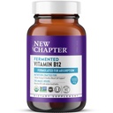 Nová kapitola fermentovaný vitamin B12 1000 mcg, USDA Organic, One Daily for Cellular Energy + zdravé krevní buňky, Certified Vegan, gluten Free - 60 Počet