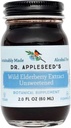 Dr. Appleseed 's Wild Elderberry Extract Neslazené Max Strength 720mg Děti + Dospělí Denní Imunitní doplněk Doctor - Vyrobeno Science-Backed Pure Vegan 25 Day Supply - 2 Fl Oz