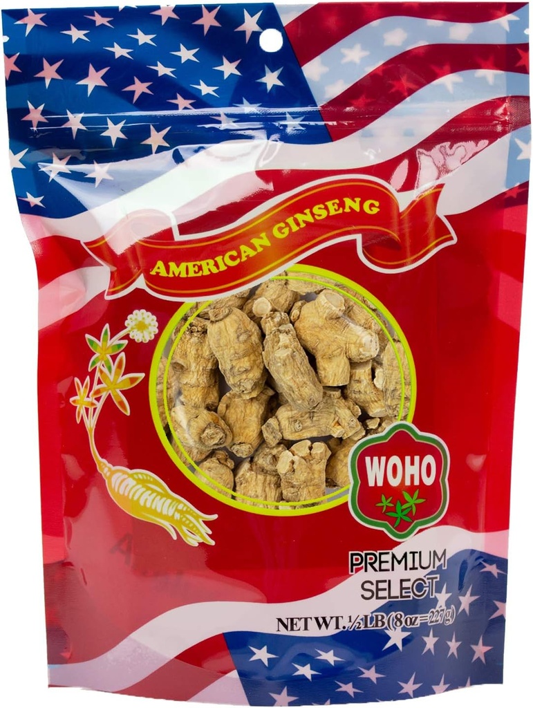 WOHO Short Extra Velké americké ženšen Roots 8 oz taška