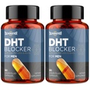 DHT blokáda pro muže s pilou Palmetto & Biotin, vlasový růstový vzorec v Liquid- plněné kapsle, vlasové ztráty doplňky, vlasové regrowth vitamíny, Proprietární Bylinné směsi - 90 Kapsle (2 Lahvička)