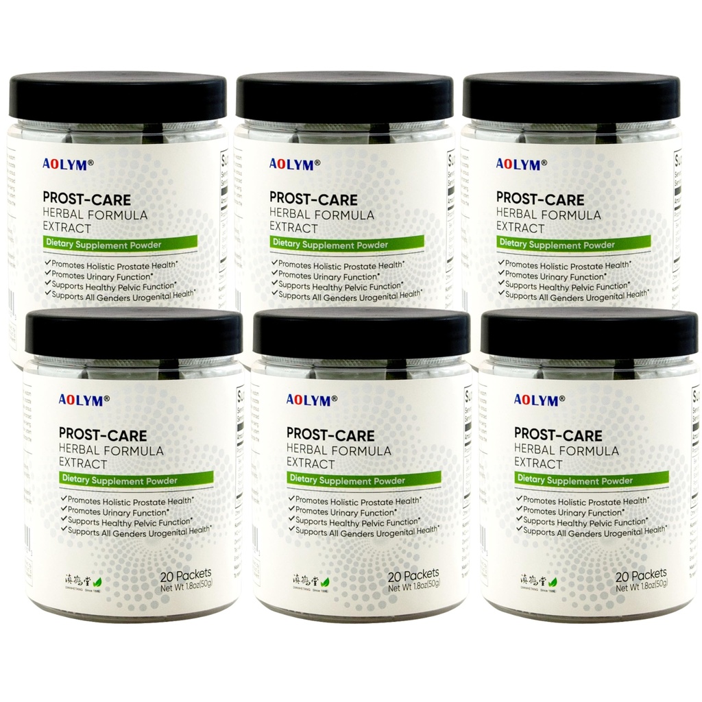 Prost- Care Multi Target Advanced Bylinné Formule, Podpora Pelvic Wellness, Udržujte zdravý objem prostaty, Zvyšte zdravou nutriční funkci pro muž 20 Packets / Lahvička (Balení 6)