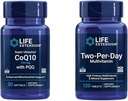 Life Extension Super Ubiquinol CoQ10 100mg 30 Softgels Cellular Energy Support Bundle s Two- Per- Day High Potency 120 Tablet Multivitamin