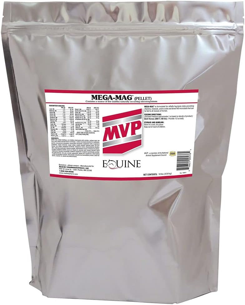 Mega- Mag (10lb) vyvážený multi vitamin / minerální doplněk pro Alfalfa Hay diety