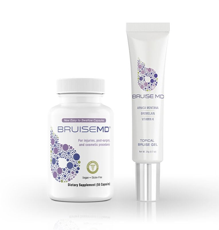 Doplněk & Gel Bundle 124; Kombinovaná léčba 124; Nápověda Clear Bruises & Snížit otok