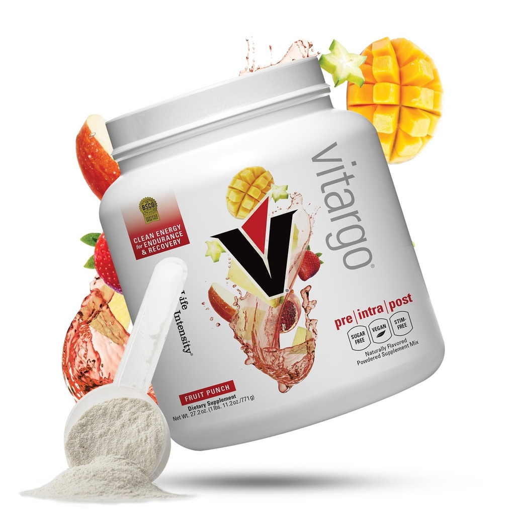Vitargo Carbohydrát Prášek, 2X Rychlejší doplnění svalů Glykogen, 1.7 LB Ovocný punč, Pre, Intra & Post, Sugar- Free Complex Carb Powder for Recovery, Endurance & Muscle Gain, Made in USA