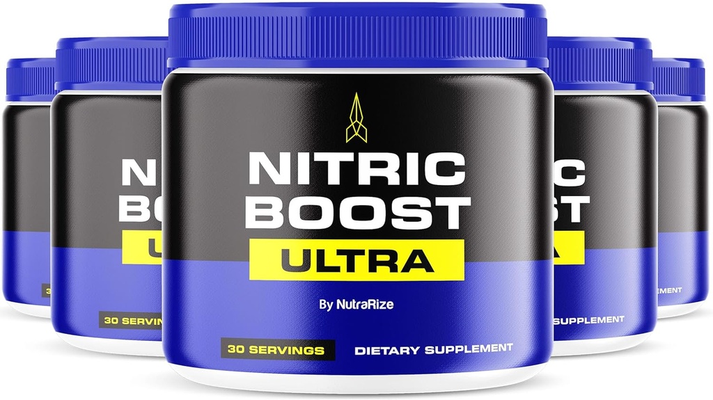 (5 Pack) Nitric Boost Ultra - Premium Daily Powder Směs v džbánu, Vyrobeno na pomoc udržet energii, podporovat přírodní cirkulaci, a udržet vás jít, Oficiální recenze (150 Služeb)