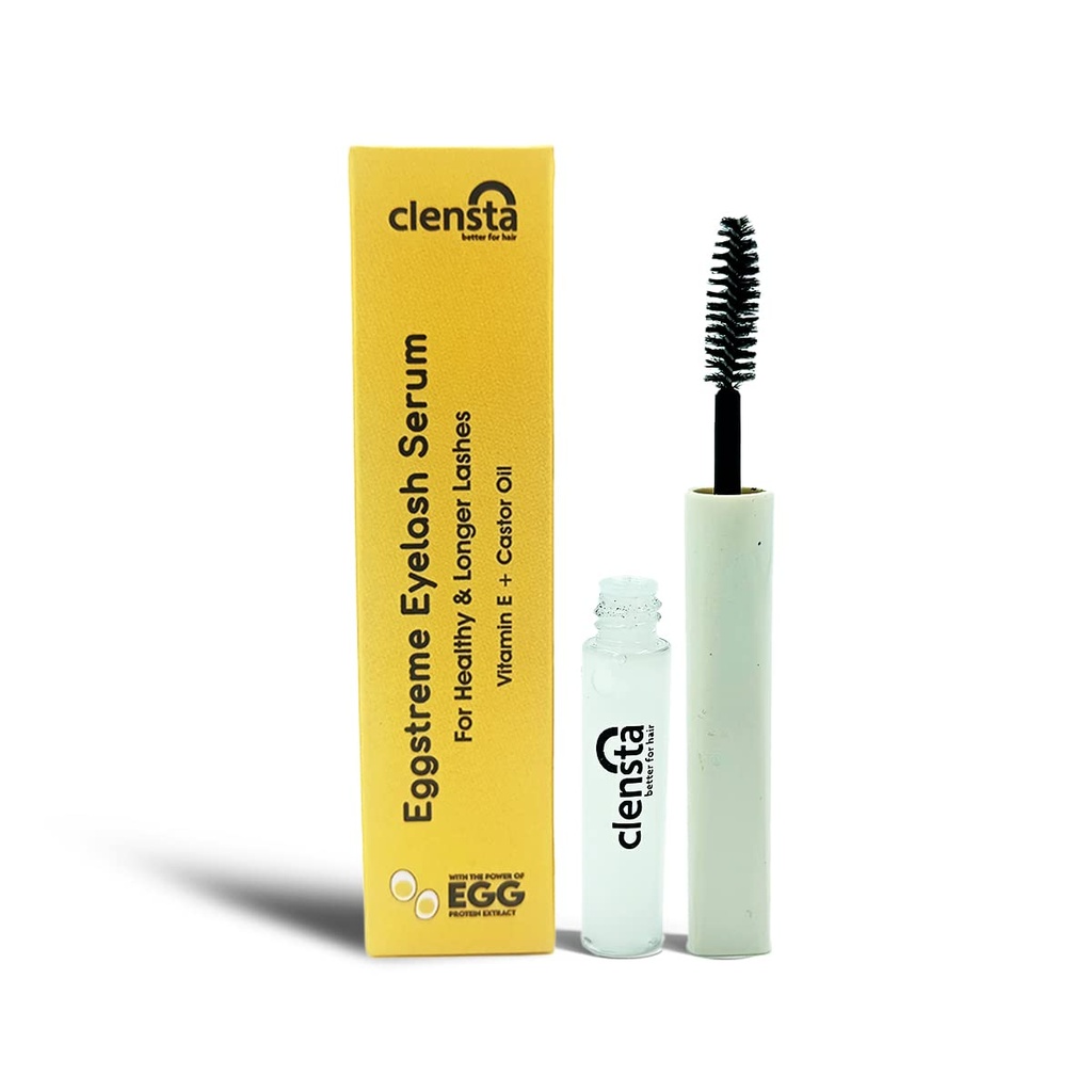 Clensta Eggstreme Eylash Growth Serum PHAR124; 0, 27 Fl Oz (8 ml) PHAR124; Infuze s Castor Oil & Vitamin E PHAR124; Pomáhá zvýšit tloušťku a dává delší řasy