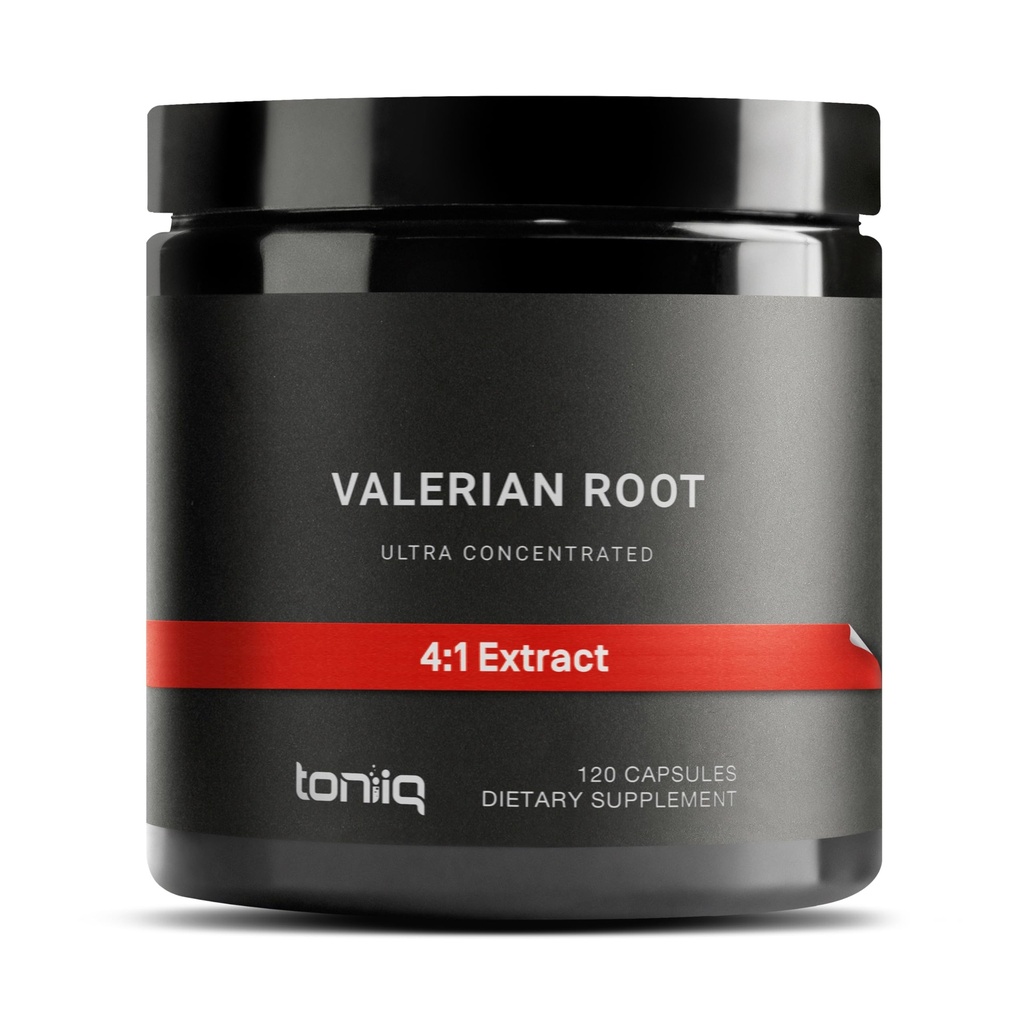 Valerian Root Kapsle - Ultra vysoká potence 4: 1 Extrakt - Vysoce koncentrovaný - Third- Party Lab Testováno - 120 Kapsle