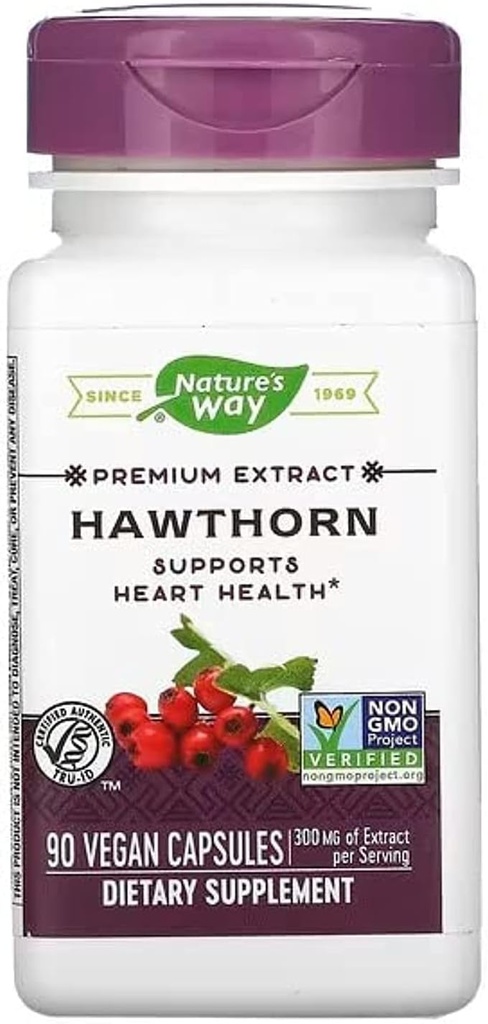 Nature 's Way Hawthorn Berries, 90 Kapsle (Balení po 2)
