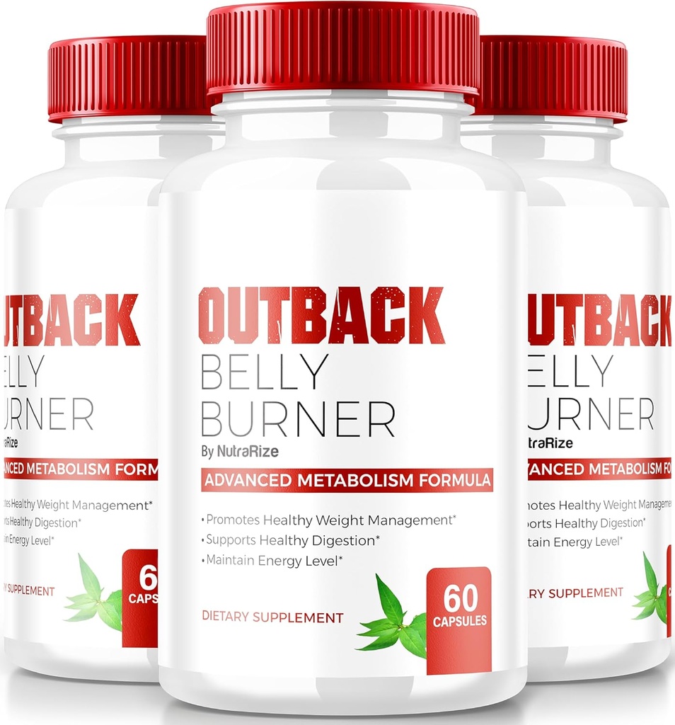 (3 Pack) Outback Belly Burner pilulky, Premium Out Back Belly Burner Keto Kapsle, Všechny přírodní Keto doplněk hubnutí na podporu Fitness a Body Cíle, Oficiální Outback BellyBurner (180 Kapsle)