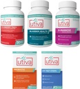 15% Bundle Utiva Cranberry PACs 30 Vegi Kapsle + Utiva Blinder Health 60 Kapsle + Utiva D- Mannose 500 mg 120 Kapsle + Utiva Probiotic 30 Pozdržené uvolňování Vegi Kapsle + Utiva UTI Zkušební proužky