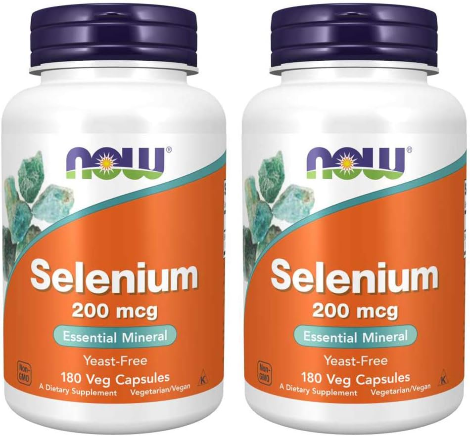 Nyní potraviny Selen 200 mcg VCaps, 180 Počet (Balení po 2)