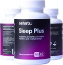 Sleep Plus dodatek 124; s melatonin, GABA, Ashwagandha, 5-HTP 124; pro muže a ženy hledá zdravý spánek-Wake plán a uvolněný Mood 124; 60 Počet 124; 60 denní dodávky