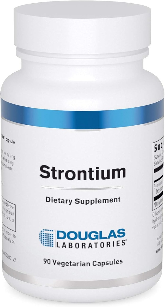 Douglas Laboratories Strontium PHAR124; Stopové minerály na podporu zdravé hustoty kostí PHAR124; 90 Kapsle