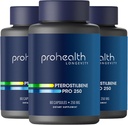 Pterostilben dodatek (250mg, 60 Kapsle) 124; Klinicky osvědčené, Third- Party Testováno Antioxidant pro srdce a mozek Zdraví 124; Aktivuje dlouhověké geny (3 Pack)