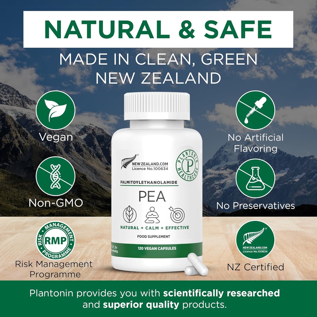 Palmitoylethanolamid Pea dodatek 600mg - Mikronizované Pea doplňky 99% - 2 měsíce Dodávka - Pokročilá přírodní podpora společného komfortu