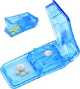 Pill Cutter Splitter pro malé a malé pilulky Nejlepší Pill Cutter Splitter 1 / 4 Vitamíny Pill Splitter Cutts s Shield Medicine Tablet Cutter Double jako Pill Organizátor